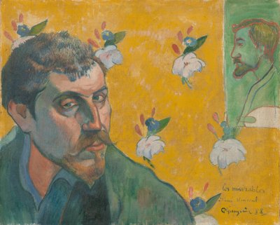 Autoritratto con ritratto di Bernard da Paul Gauguin
